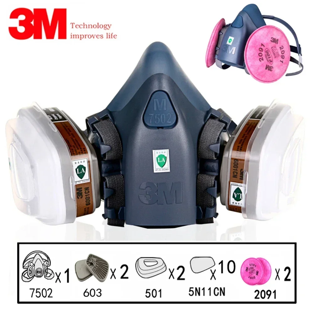 17 in 1  3M 7502 Dust Gas Resp - Dust Mask Construction review and price